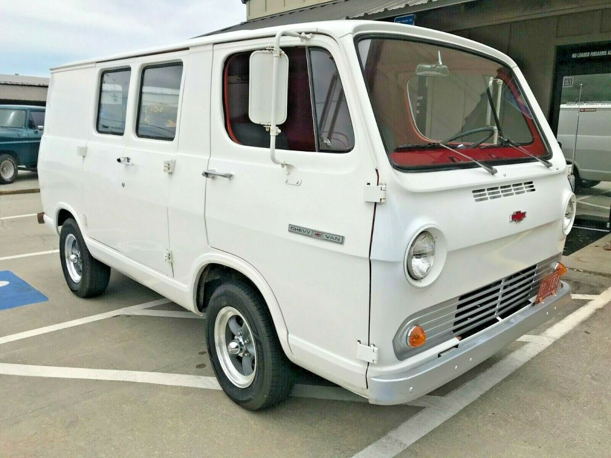 1966 White Chevrolet G10 Van