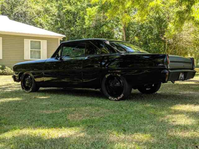 1966 Black Chevrolet Nova Coupe