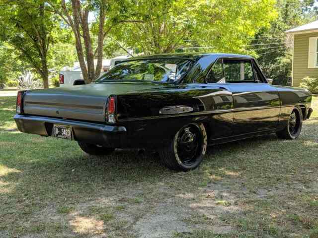 1966 Black Chevrolet Nova Coupe