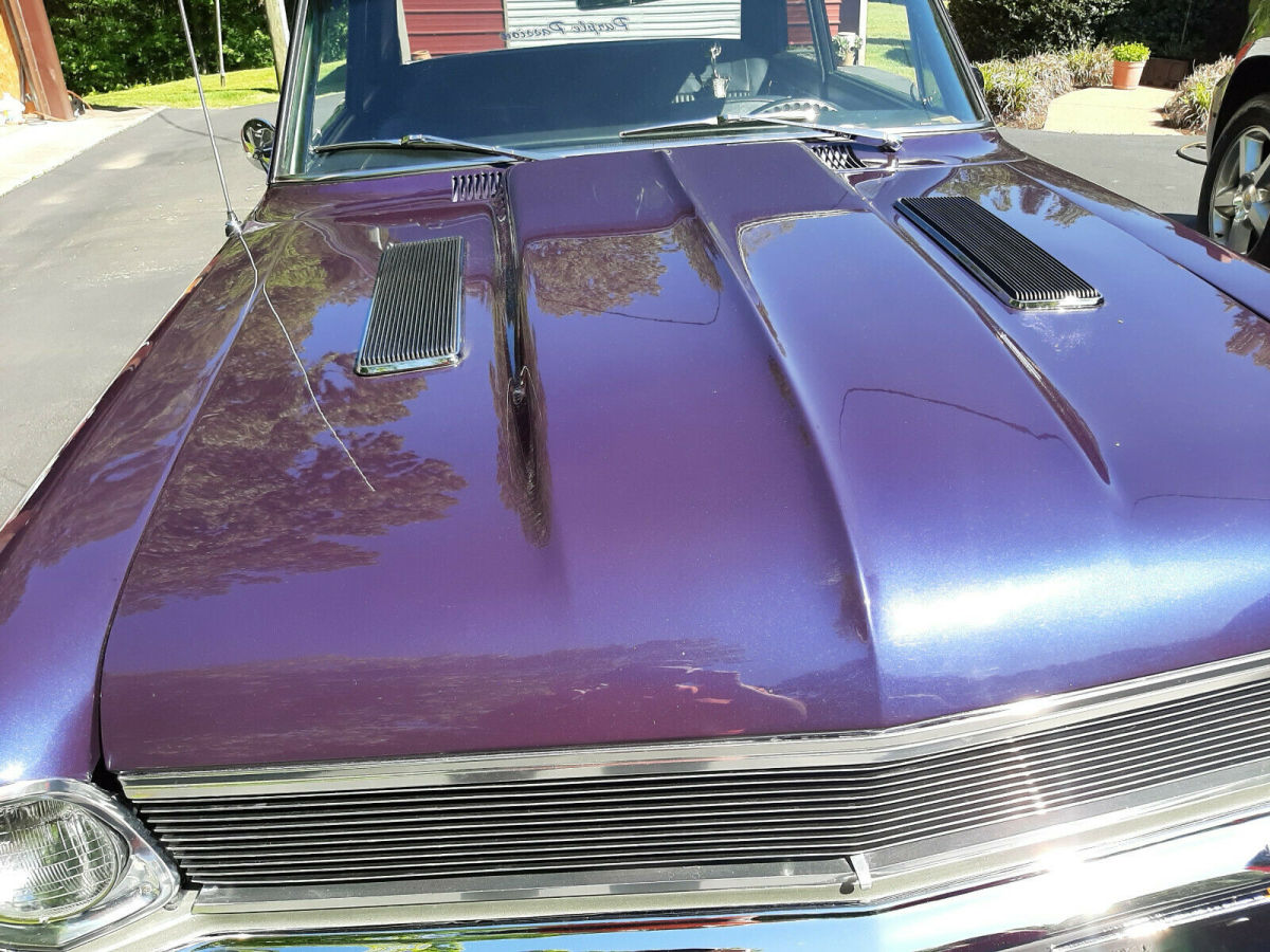 1966 Purple Chevrolet Nova Sedan