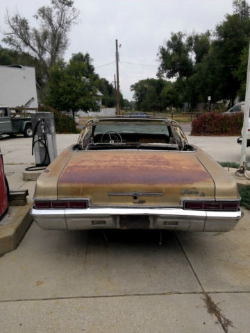 1966 Gold Chevrolet Impala Convertible