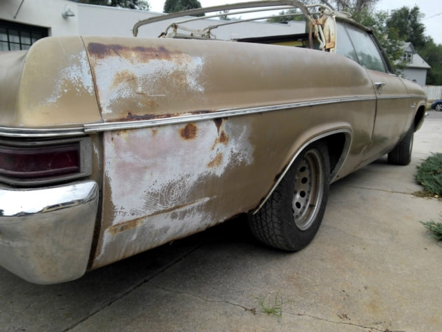 1966 Gold Chevrolet Impala Convertible
