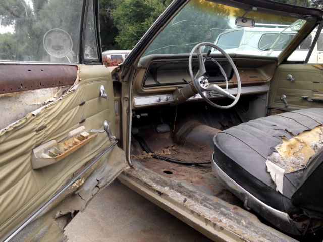 1966 Gold Chevrolet Impala Convertible