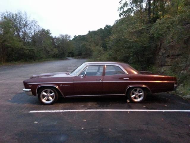 1966 Burgundy Chevrolet Impala Sedan