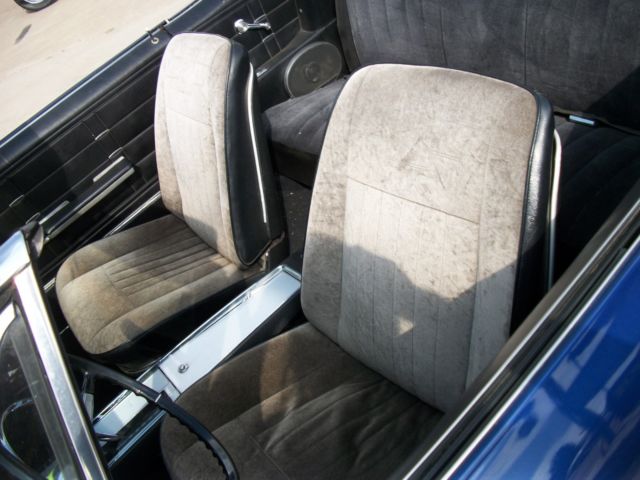 1966 Blue Chevrolet Impala Convertible