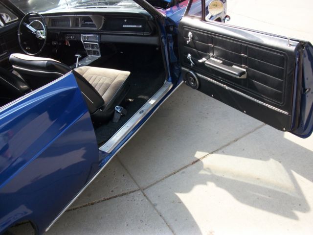 1966 Blue Chevrolet Impala Convertible