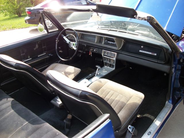 1966 Blue Chevrolet Impala Convertible