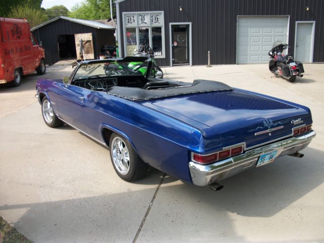 1966 Blue Chevrolet Impala Convertible
