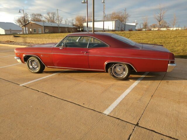 1966 Maroon Chevrolet Impala Coupe