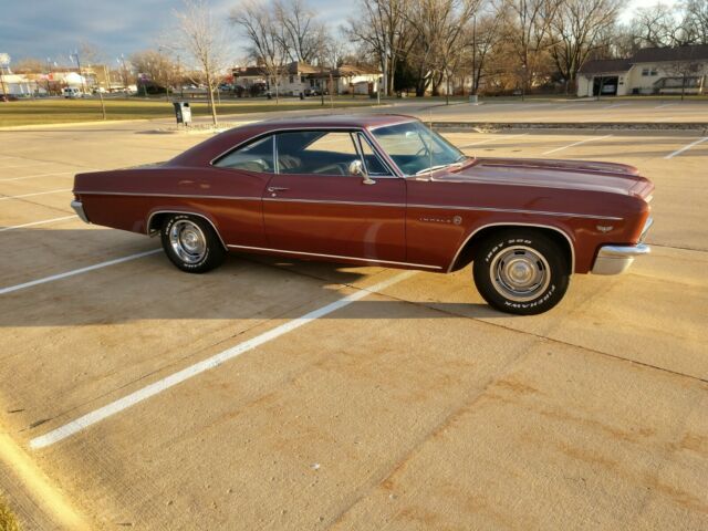 1966 Maroon Chevrolet Impala Coupe