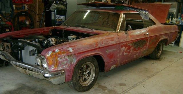 1966 Red Chevrolet Impala Fastback