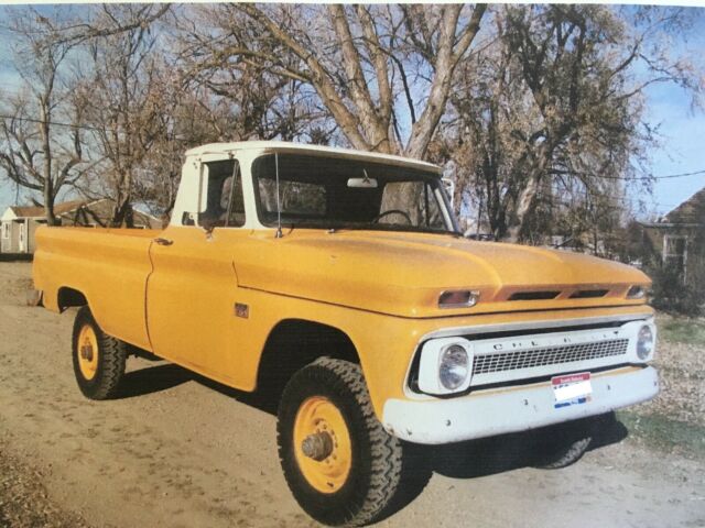 1966 Yellow/White Chevrolet C/K Pickup 2500 Standard Cab Pickup