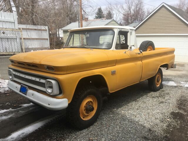 1966 Yellow/White Chevrolet C/K Pickup 2500 Standard Cab Pickup