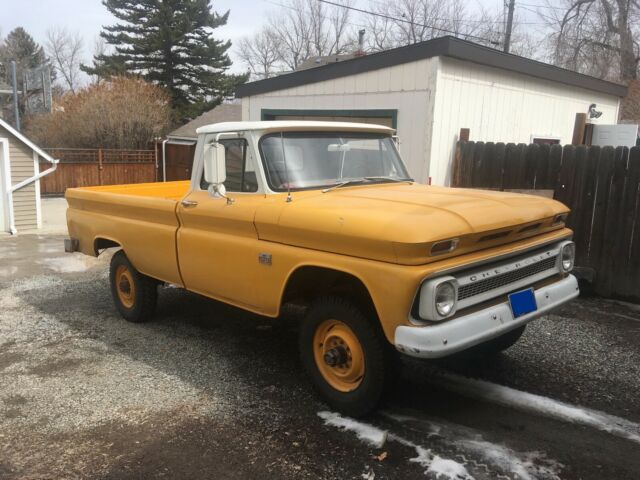 1966 Yellow/White Chevrolet C/K Pickup 2500 Standard Cab Pickup