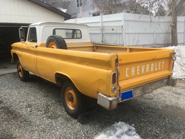 1966 Yellow/White Chevrolet C/K Pickup 2500 Standard Cab Pickup