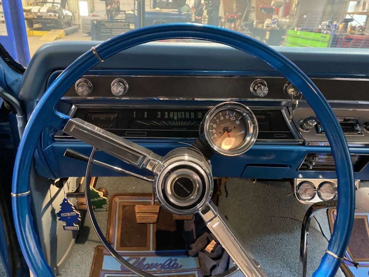 1966 Blue Chevrolet Malibu Coupe