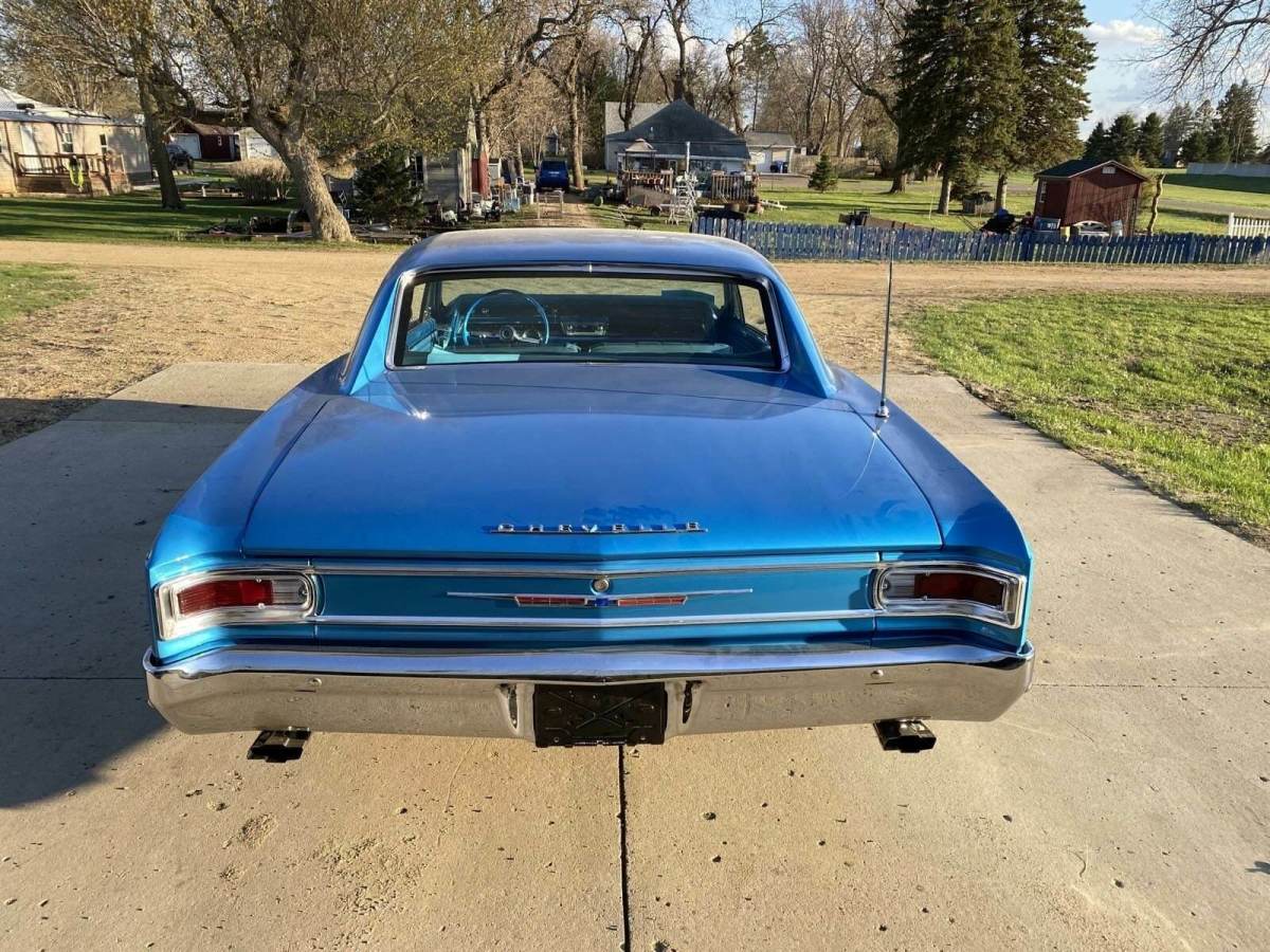 1966 Blue Chevrolet Malibu Coupe