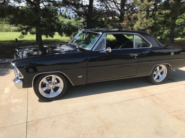 1966 Black Chevrolet Nova Sedan