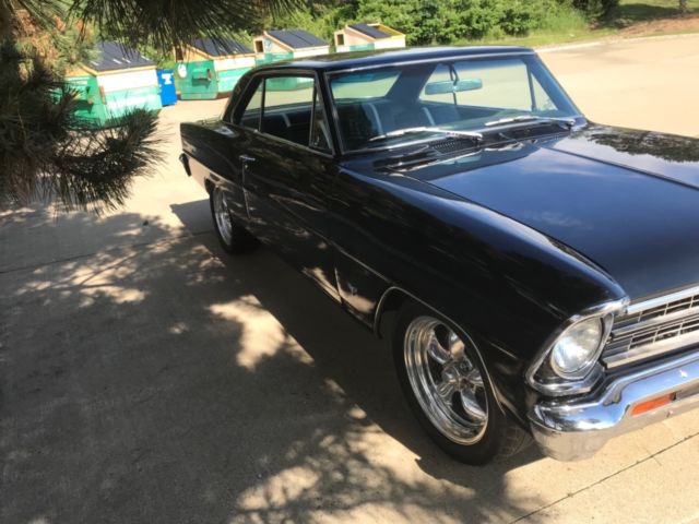 1966 Black Chevrolet Nova Sedan