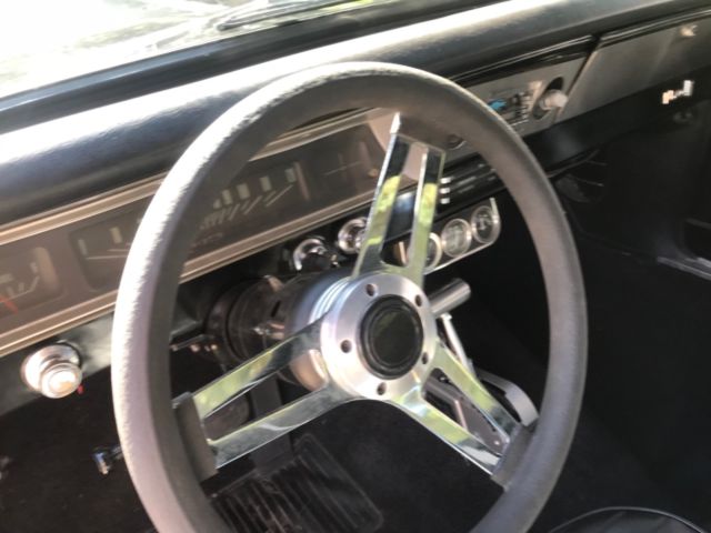 1966 Black Chevrolet Nova Sedan