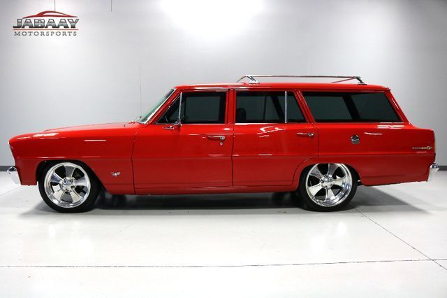 1966 Red Chevrolet Nova Wagon
