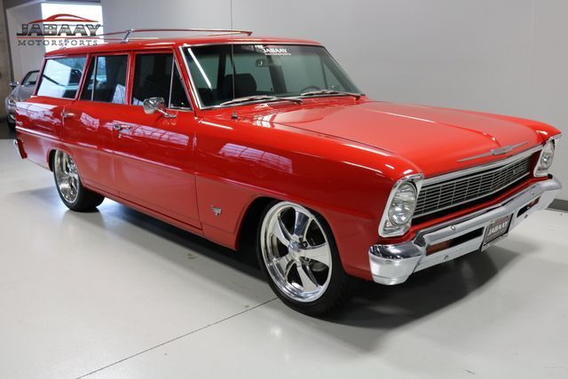 1966 Red Chevrolet Nova Wagon