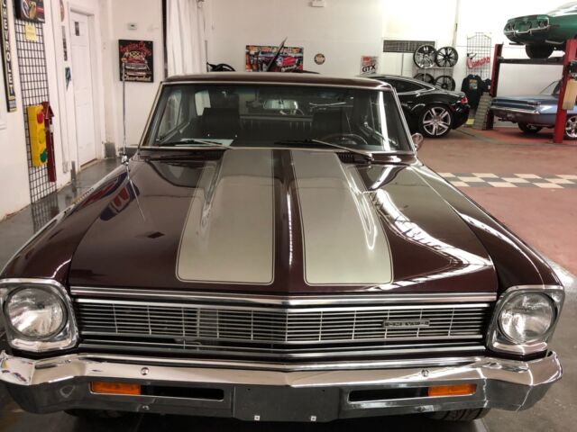 1966 Burgundy Chevrolet Nova Coupe