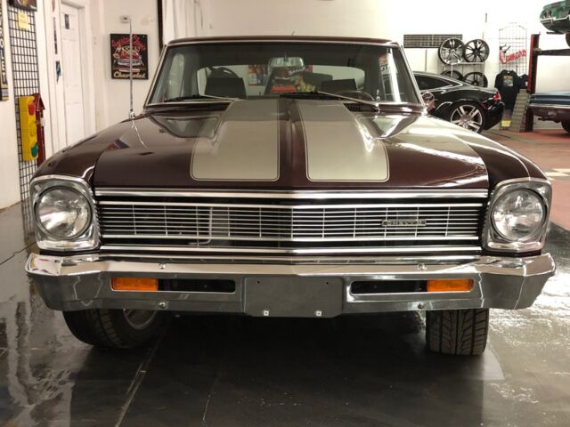 1966 Burgundy Chevrolet Nova Coupe