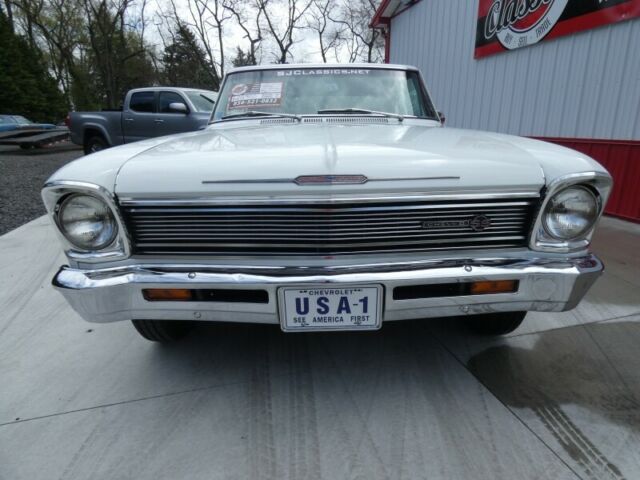 1966 White Chevrolet Nova Coupe