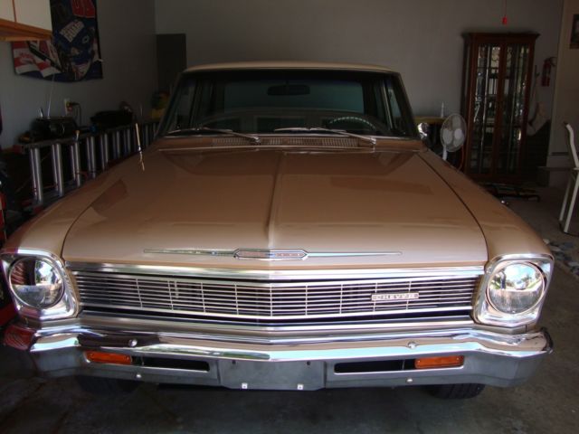 1966 Gold Chevrolet Nova Sedan