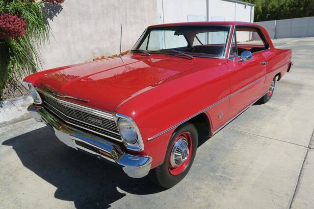 1966 Red Chevrolet Nova Hardtop