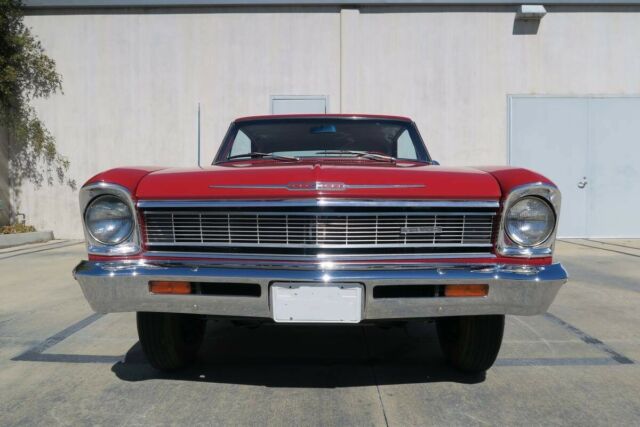 1966 Red Chevrolet Nova Hardtop