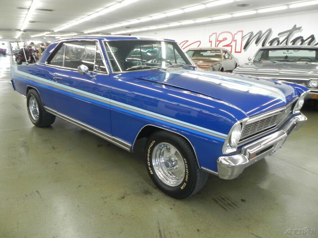 1966 Blue Chevrolet Nova