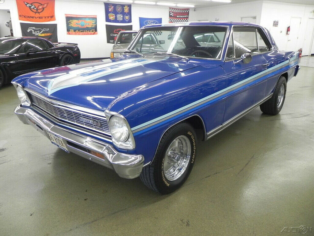 1966 Blue Chevrolet Nova