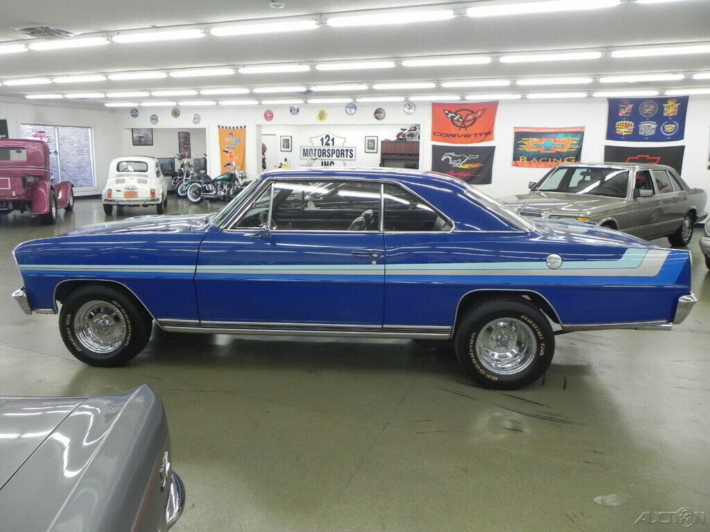 1966 Blue Chevrolet Nova