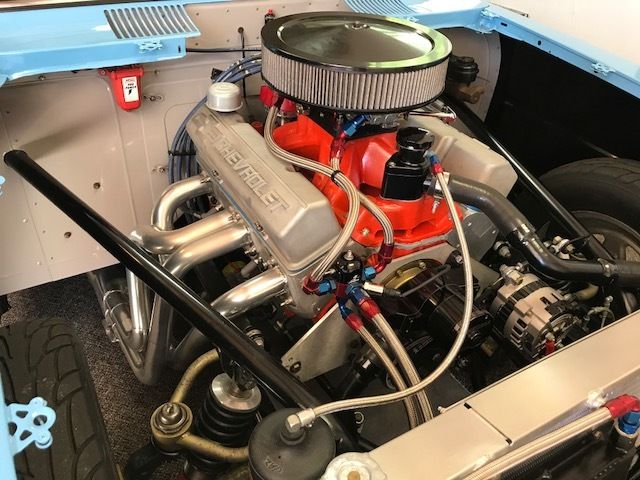 1966 Blue Chevrolet Nova Sedan