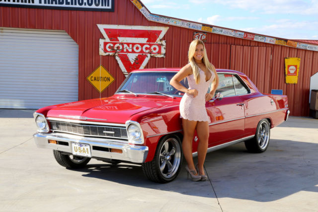 1966 Red Chevrolet Nova --