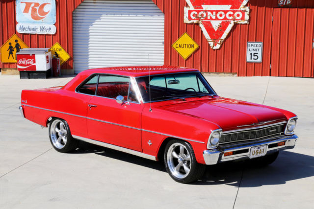 1966 Red Chevrolet Nova --