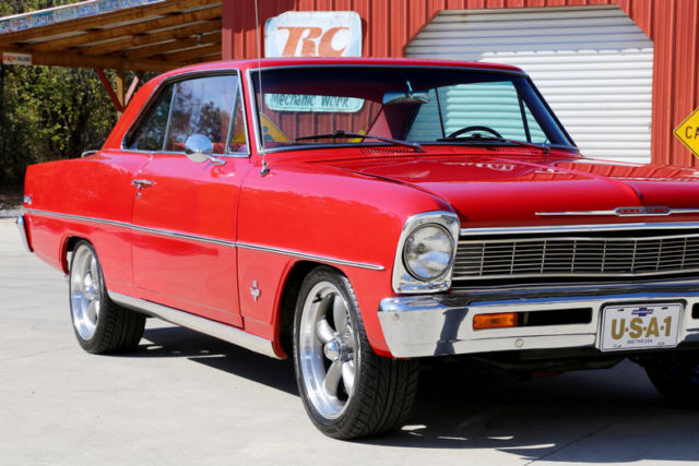 1966 Red Chevrolet Nova --