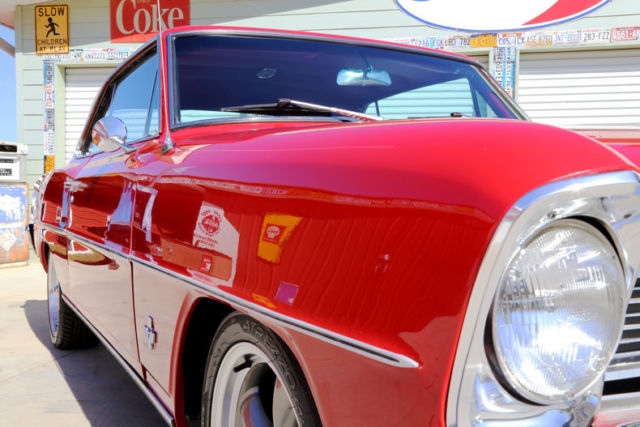 1966 Red Chevrolet Nova --