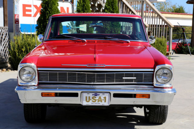 1966 Red Chevrolet Nova --