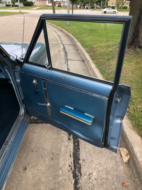 1966 Blue Chevrolet Nova Sedan