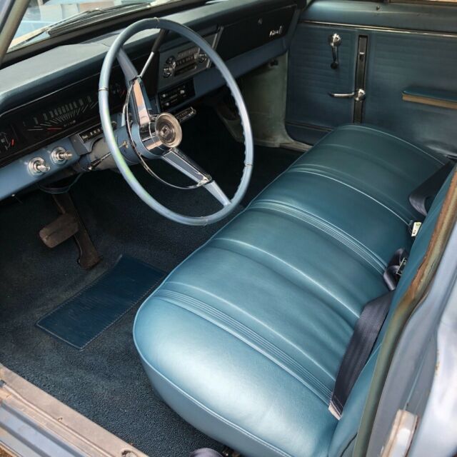 1966 Blue Chevrolet Nova Sedan