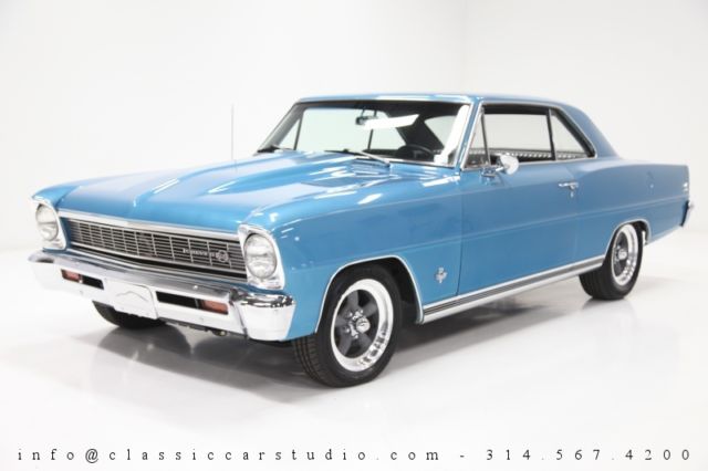 1966 Blue Chevrolet Nova Coupe