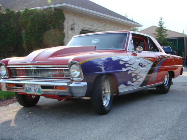 1966 Blue Chevrolet Nova