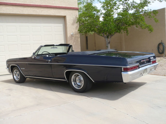 1966 Blue Chevrolet Impala Convertible