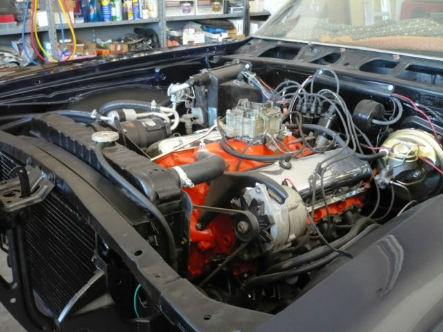 1966 Blue Chevrolet Impala Convertible