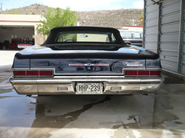 1966 Blue Chevrolet Impala Convertible