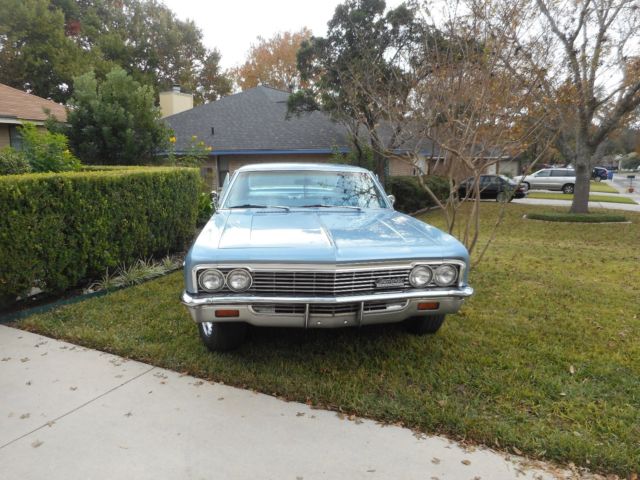 1966 Blue Chevrolet Impala Coupe