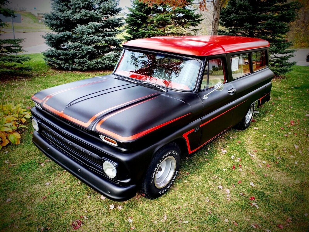 1966 Black Chevrolet Suburban SUV